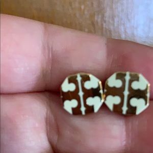 Tory Burch logo earrings